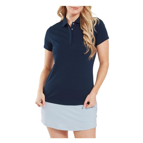 FootJoy Jacquard SS Shirt Damen Poloshirt, dunkelblau