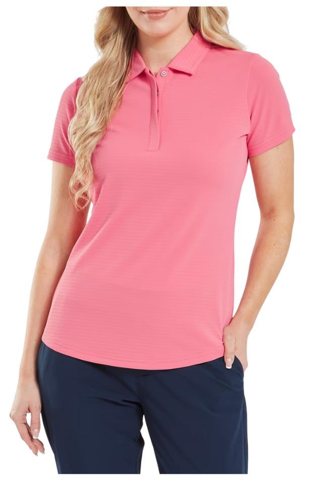 FootJoy Jacquard SS Shirt Damen Poloshirt, rosa
