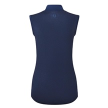 FootJoy Animal Print Sleeveless Lisle Damen Poloshirt, dunkelblau