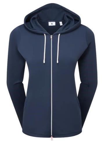 Footjoy Full-Zip Double Knit Damen Sweatshirt, dunkelblau