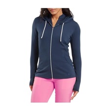 Footjoy Full-Zip Double Knit Damen Sweatshirt, dunkelblau