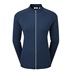 FootJoy Embossed Full-Zip Midlayer Damen Sweatshirt, dunkelblau