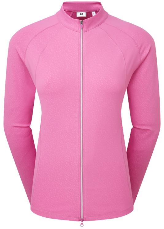 FootJoy Embossed Full-Zip Midlayer Damen Sweatshirt, rosa