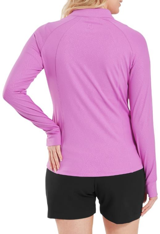 FootJoy Embossed Full-Zip Midlayer Damen Sweatshirt, rosa