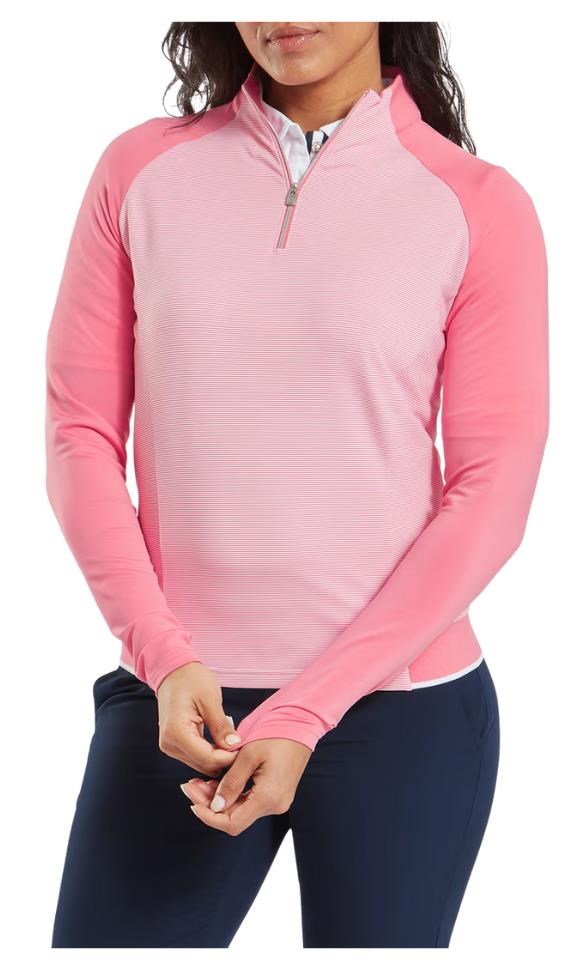 FootJoy 1/4-Zip Midlayer Damen Sweatshirt, rosa