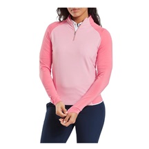 FootJoy 1/4-Zip Midlayer Damen Sweatshirt, rosa
