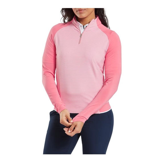 FootJoy 1/4-Zip Midlayer Damen Sweatshirt, rosa