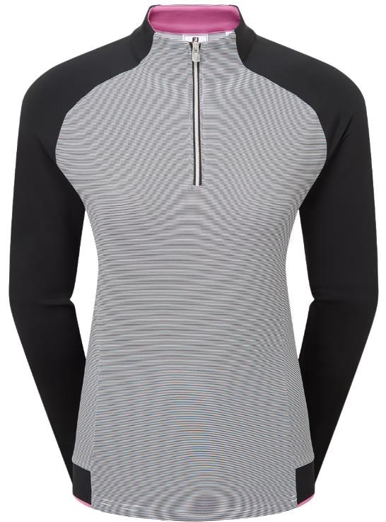 FootJoy 1/4-Zip Midlayer Damen Sweatshirt, schwarz