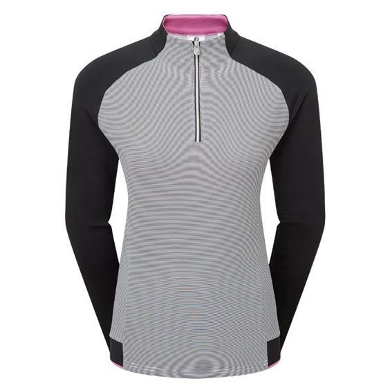 FootJoy 1/4-Zip Midlayer Damen Sweatshirt, schwarz