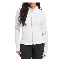 FootJoy TempoSeries Full-Zip Damen Regenjacke, weiss/grau