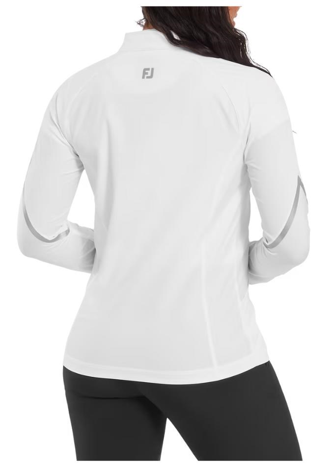 FootJoy TempoSeries Full-Zip Damen Regenjacke, weiss/grau