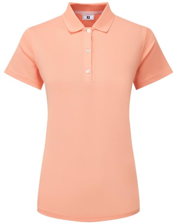 FootJoy Stretch Pique Solid Damen Poloshirt, papaya