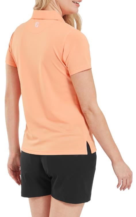 FootJoy Stretch Pique Solid Damen Poloshirt, papaya