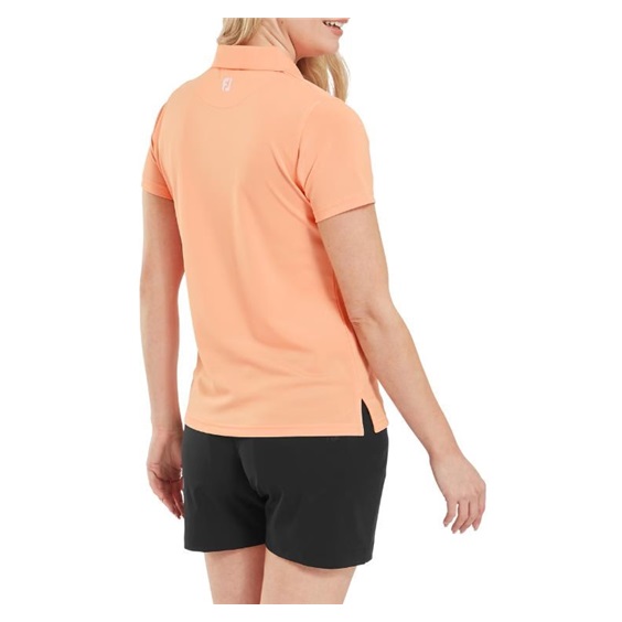 FootJoy Stretch Pique Solid Damen Poloshirt, papaya