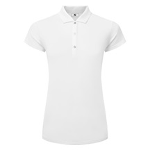 FootJoy Cap Sleeve Lisle Damen Poloshirt, weiss