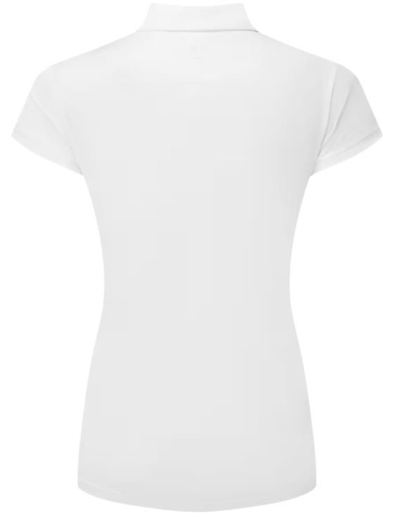 FootJoy Cap Sleeve Lisle Damen Poloshirt, weiss