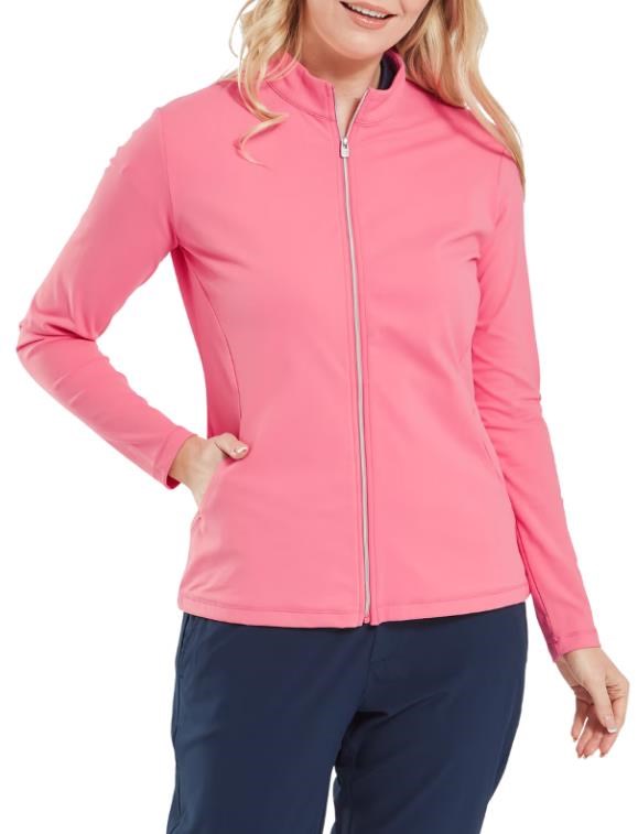 FootJoy Full-Zip Midlayer Damen Sweatshirt, pink lemonade