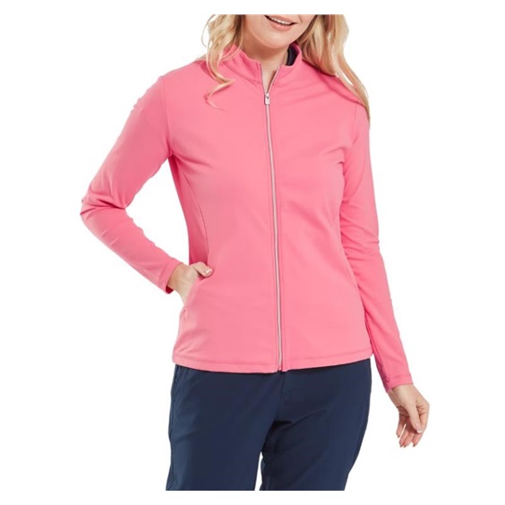 FootJoy Full-Zip Midlayer Damen Sweatshirt, pink lemonade