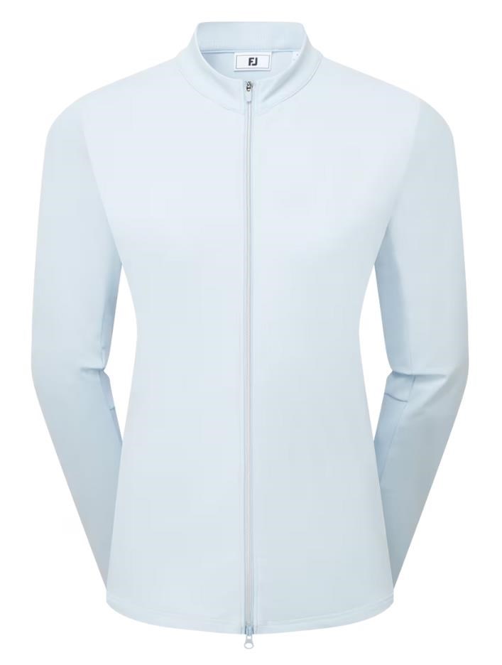 FootJoy Full-Zip Debossed Midlayer Damen Sweatshirt, skyway