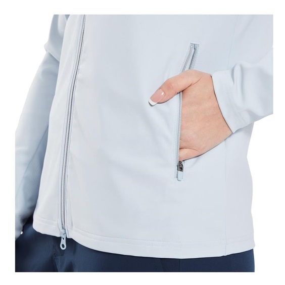 FootJoy Full-Zip Debossed Midlayer Damen Sweatshirt, skyway