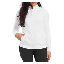 FootJoy Half-Zip Midlayer Damen Sweatshirt, weiss