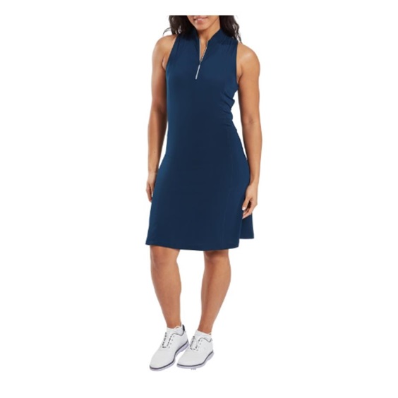 FootJoy 1/4-Zip Sleeveless Damen Golfkleid, dunkelblau