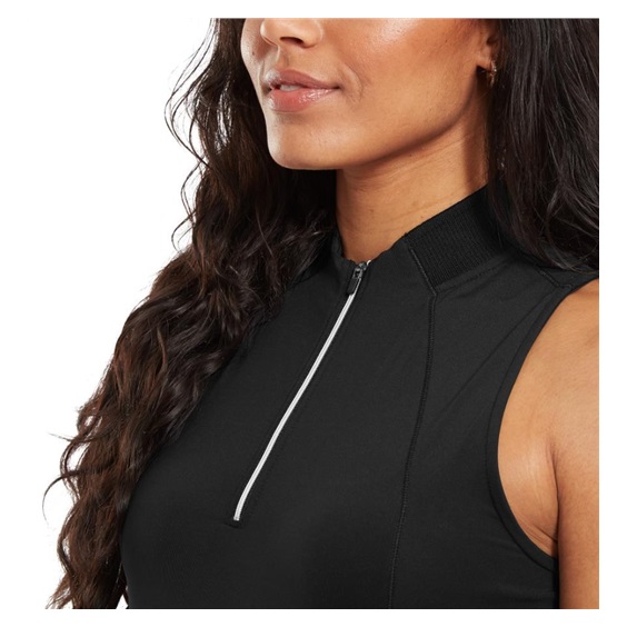FootJoy 1/4-Zip Sleeveless Damen Golfkleid, schwarz