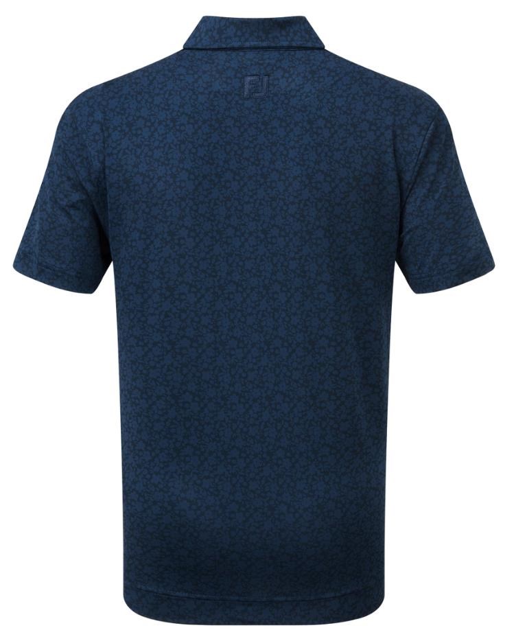 FootJoy Painted Floral Lisle Junior Poloshirt, dunkelblau