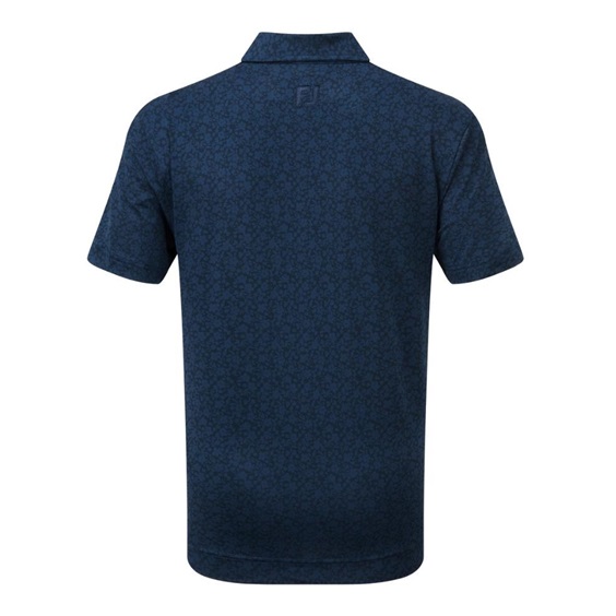 FootJoy Painted Floral Lisle Junior Poloshirt, dunkelblau