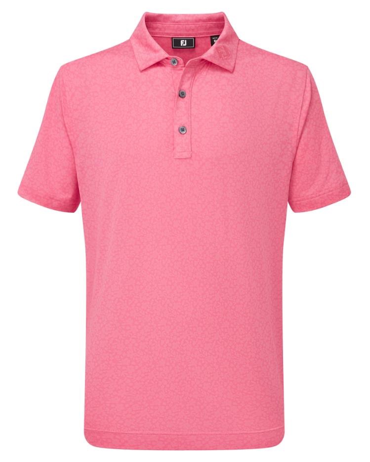 FootJoy Painted Floral Lisle Junior Poloshirt, rosa