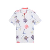 Puma MATTR Dahlia Herren Poloshirt, white glow/peach frost