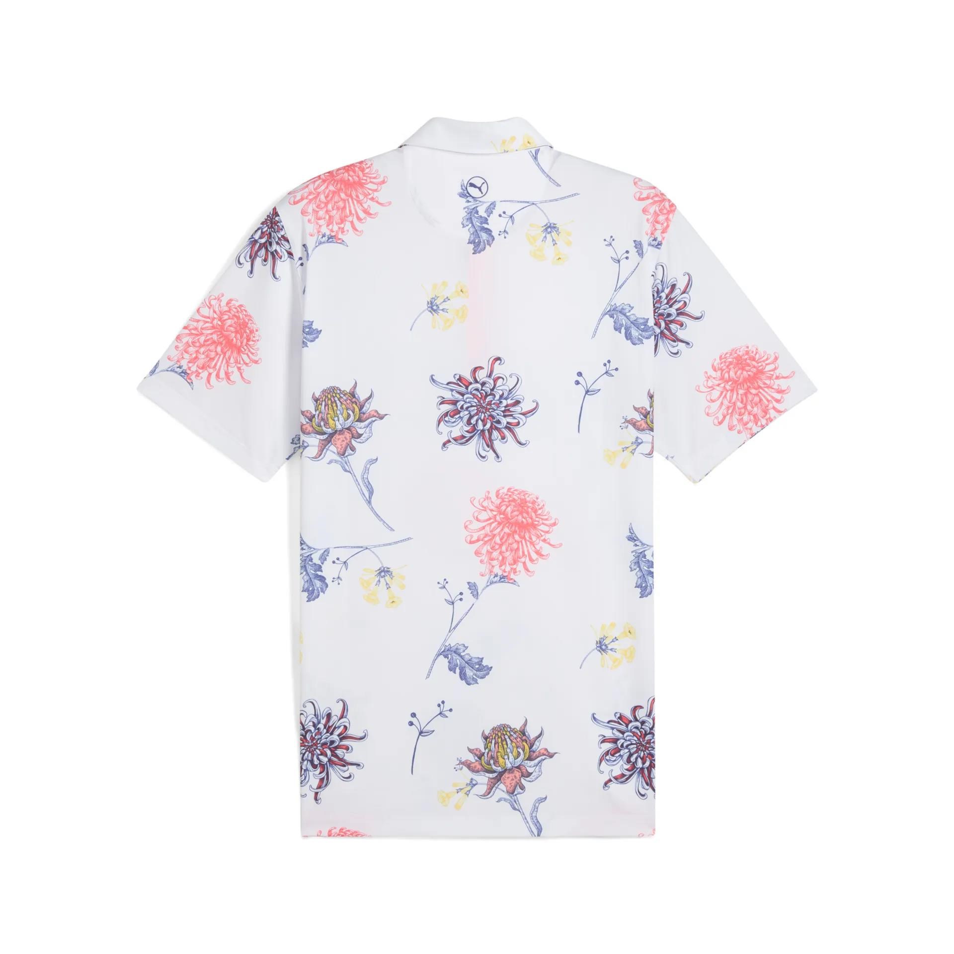 Puma MATTR Dahlia Herren Poloshirt, white glow/peach frost