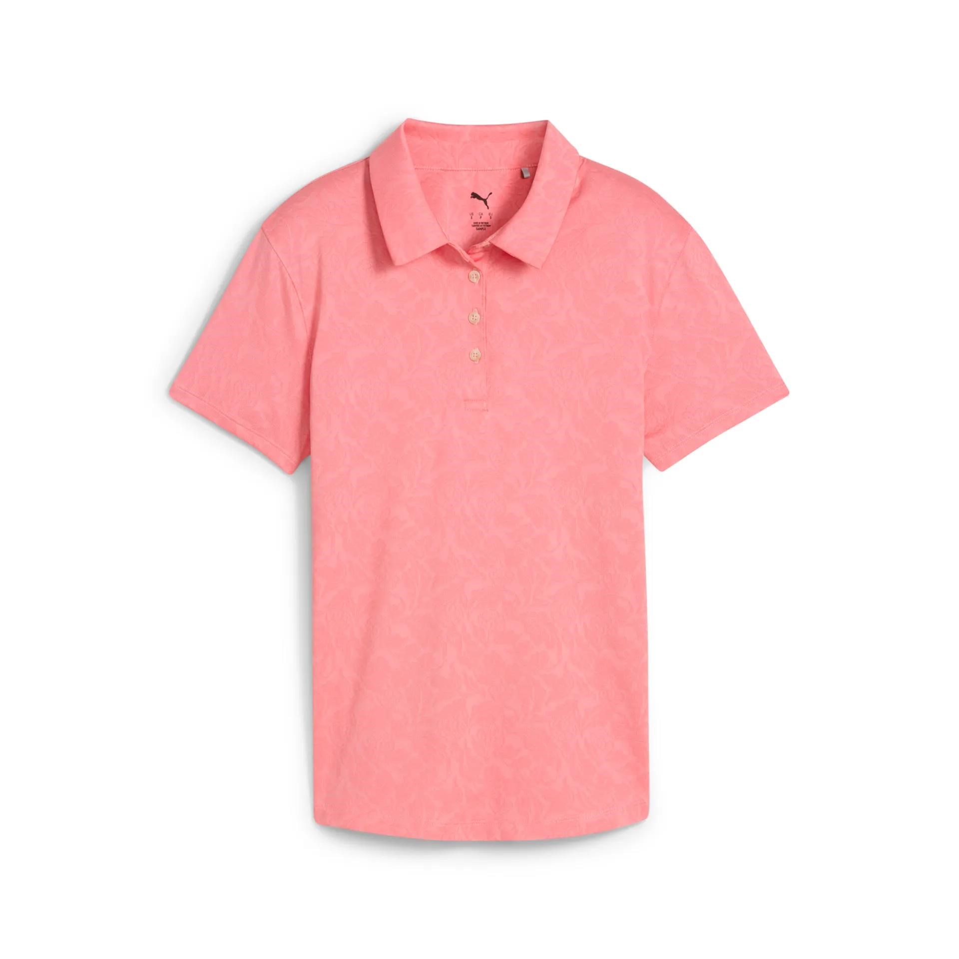 Puma MATTR Lianas Jacquard Damen Poloshirt, peach frost