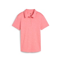 Puma MATTR Lianas Jacquard Damen Poloshirt, peach frost