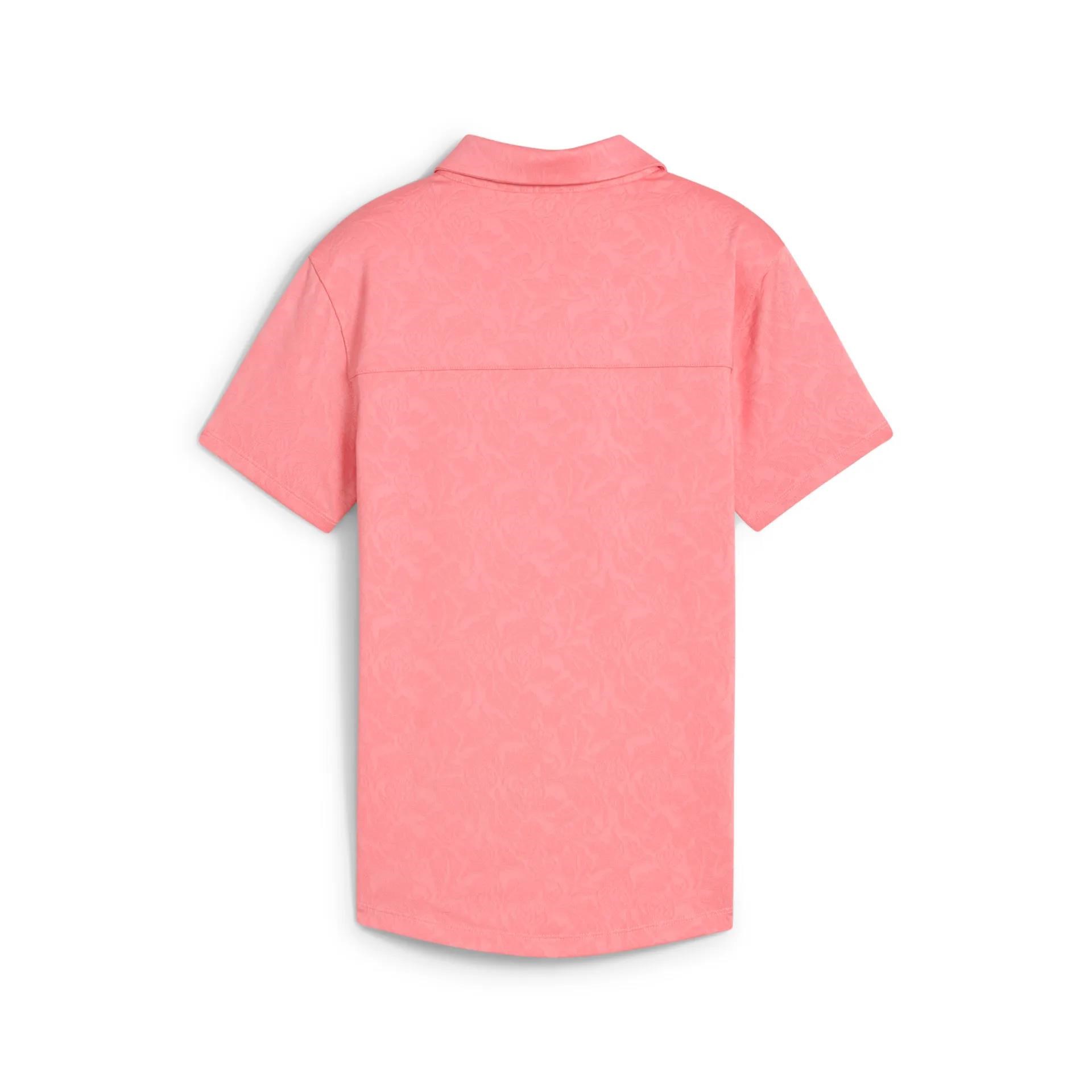 Puma MATTR Lianas Jacquard Damen Poloshirt, peach frost
