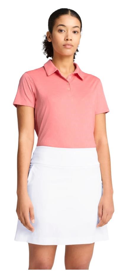 Puma MATTR Lianas Jacquard Damen Poloshirt, peach frost