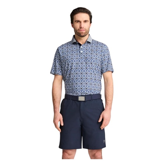 Puma X PTC Tile Herren Poloshirt, weiss/dunkelblau