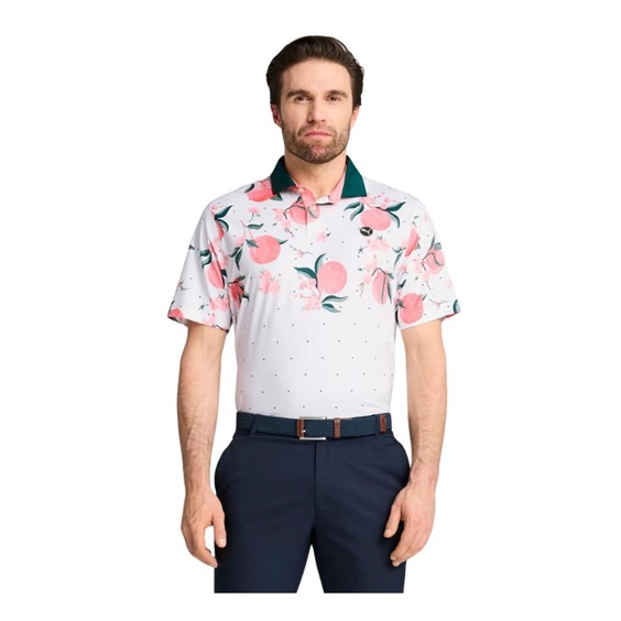 Puma MATTR Freshly Picked Herren Poloshirt, glow/pink fruit