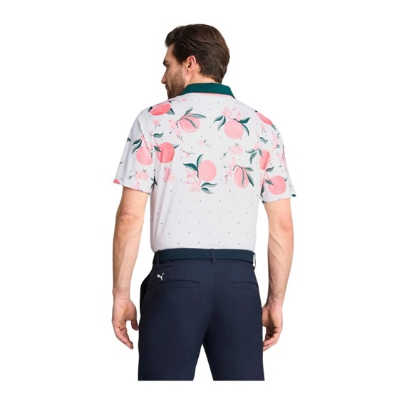 Puma MATTR Freshly Picked Herren Poloshirt, glow/pink fruit