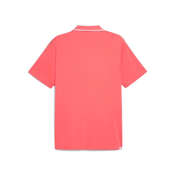 Puma Mattr Elevated Solid Golf Herren Poloshirt, peach frost