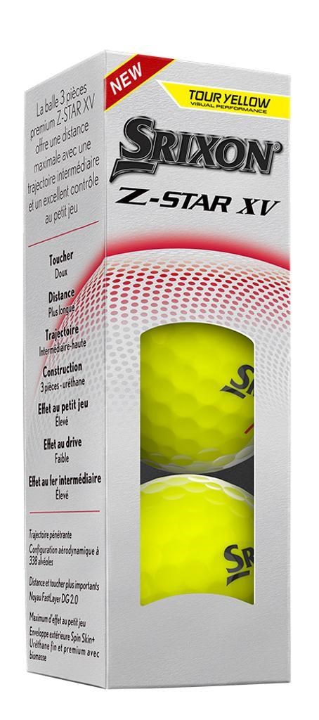 Srixon Z-Star XV Golfbälle, gelb
