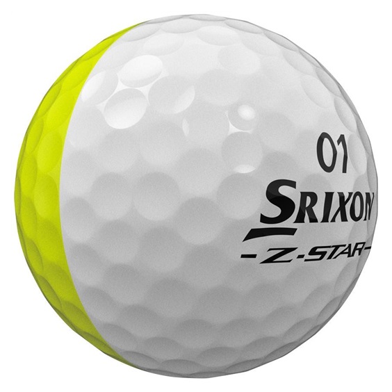 Srixon Z-Star DIVIDE Golfbälle, weiss/gelb