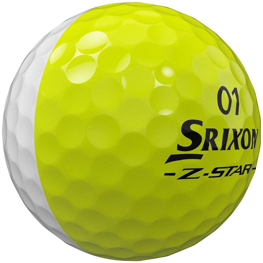 Srixon Z-Star DIVIDE Golfbälle, weiss/gelb