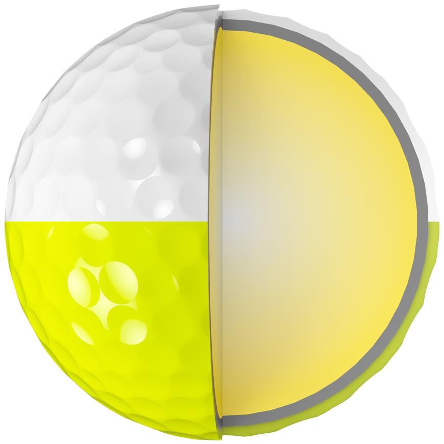 Srixon Z-Star DIVIDE Golfbälle, weiss/gelb