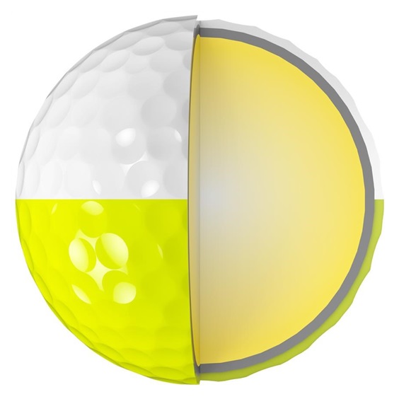 Srixon Z-Star DIVIDE Golfbälle, weiss/gelb