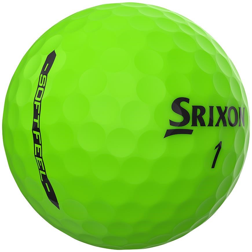 Srixon Soft Feel Brite Golfbälle, grün