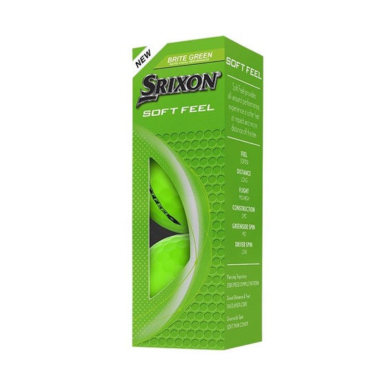 Srixon Soft Feel Brite Golfbälle, grün