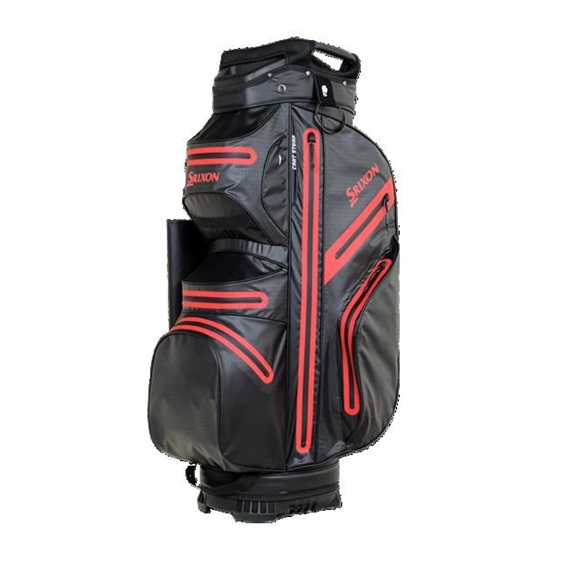 Srixon Waterproof Cartbag, schwarz/rot