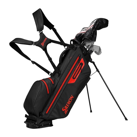 Srixon Waterproof stand bag, schwarz/rot