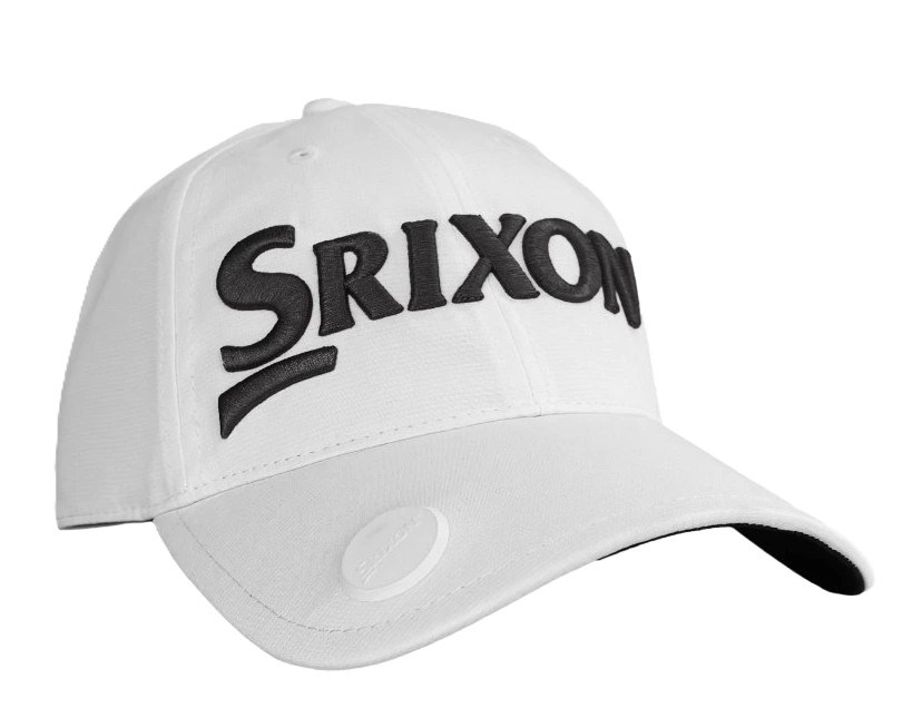 Srixon Ball Marker Golfcap, weiss + Ballmarker
